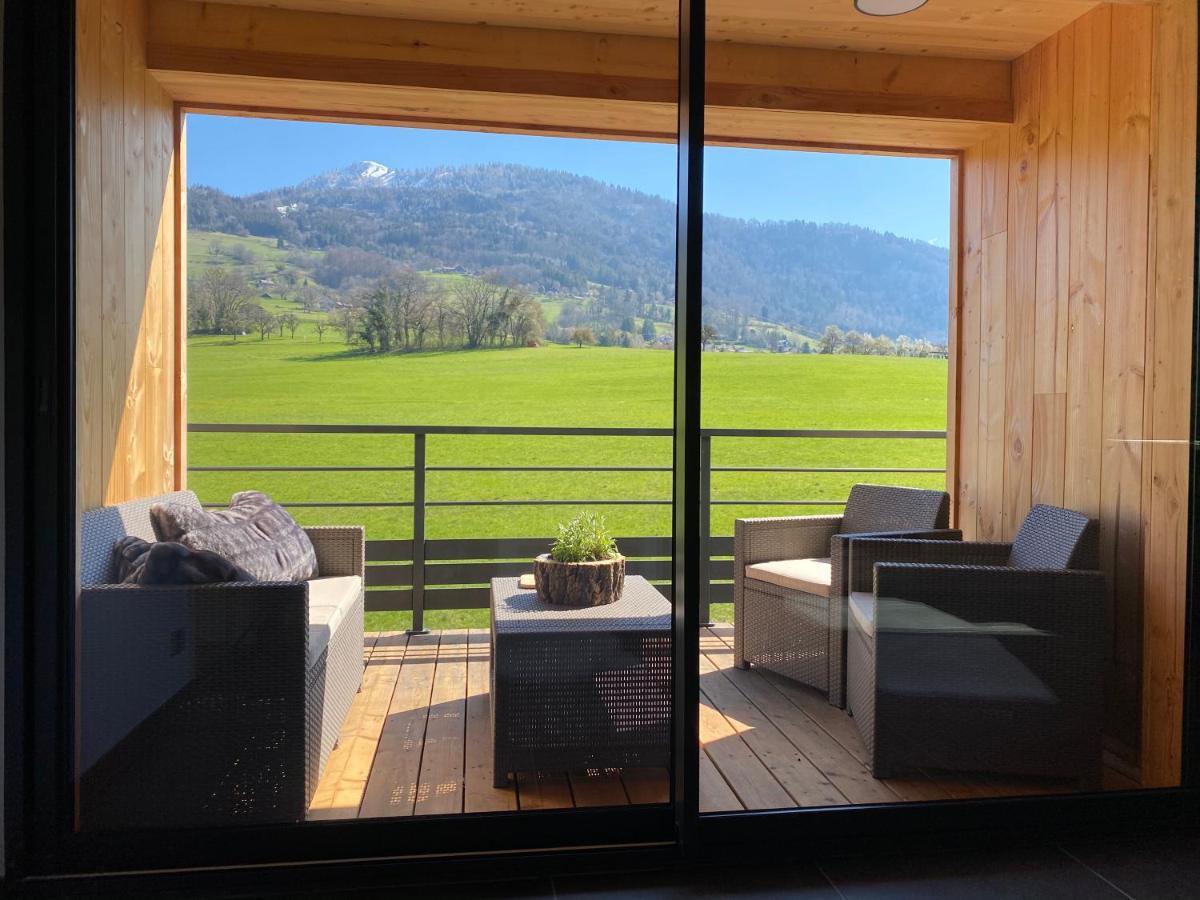 Suite avec Jacuzzi et Sauna   l’Edelweiss  Viuz-en-Sallaz Exterior foto